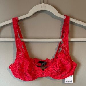 Urban Outfitters Vibrant Pink Lace Bra